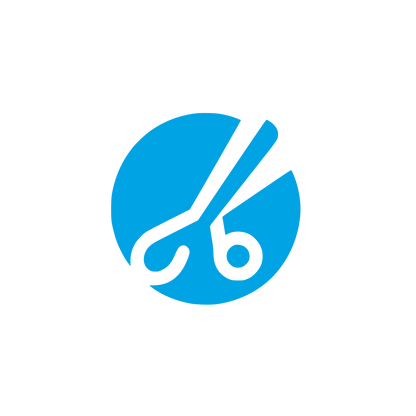 Scissors Circle Logo #00a3e4