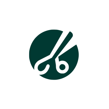 Scissors Circle Logo #003932
