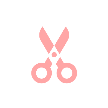 Scissors Graphic Logo #ffa6a6