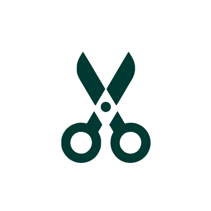 Scissors Graphic Logo #003932