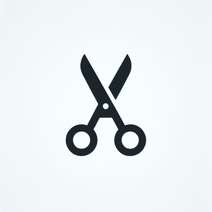 Scissors Silhouette Logo