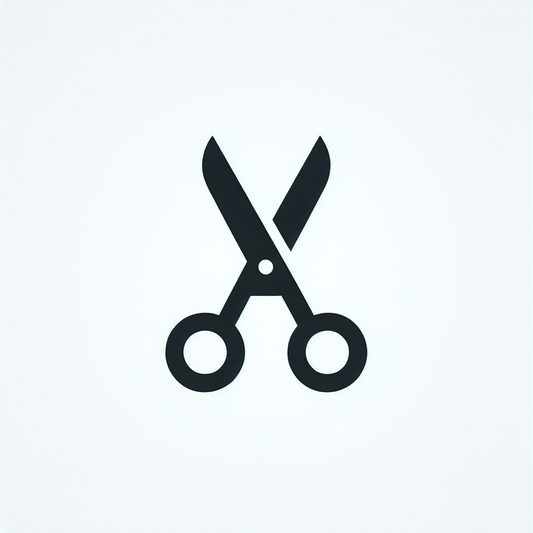 Scissors Silhouette Logo