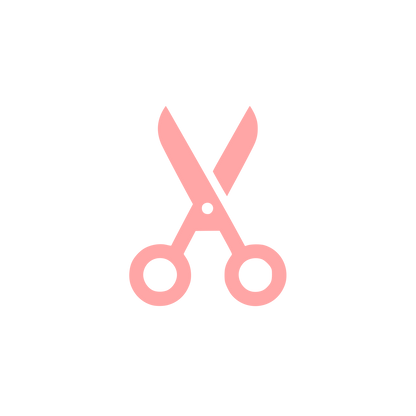Scissors Silhouette Logo #ffa6a6