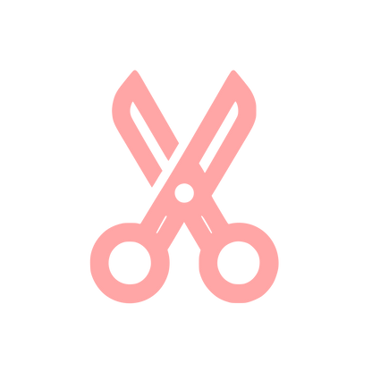 Scissors Symbol Logo #ffa6a6