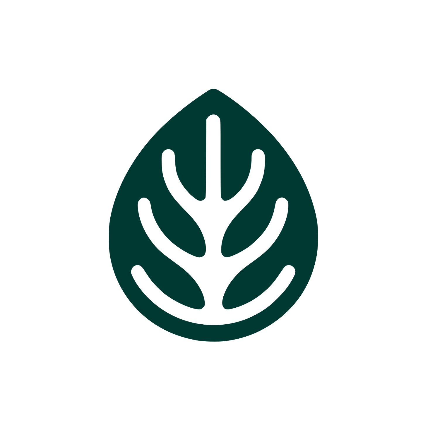 Leaf Pattern Logo #003932