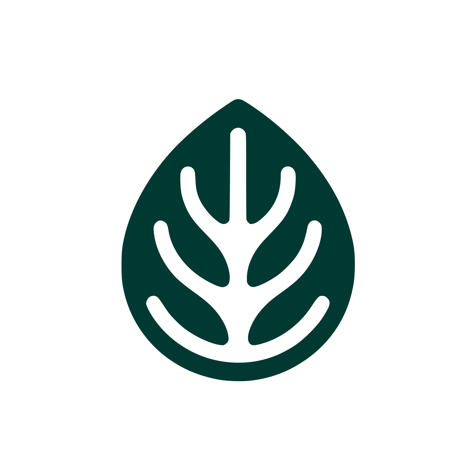 Leaf Pattern Logo #003932