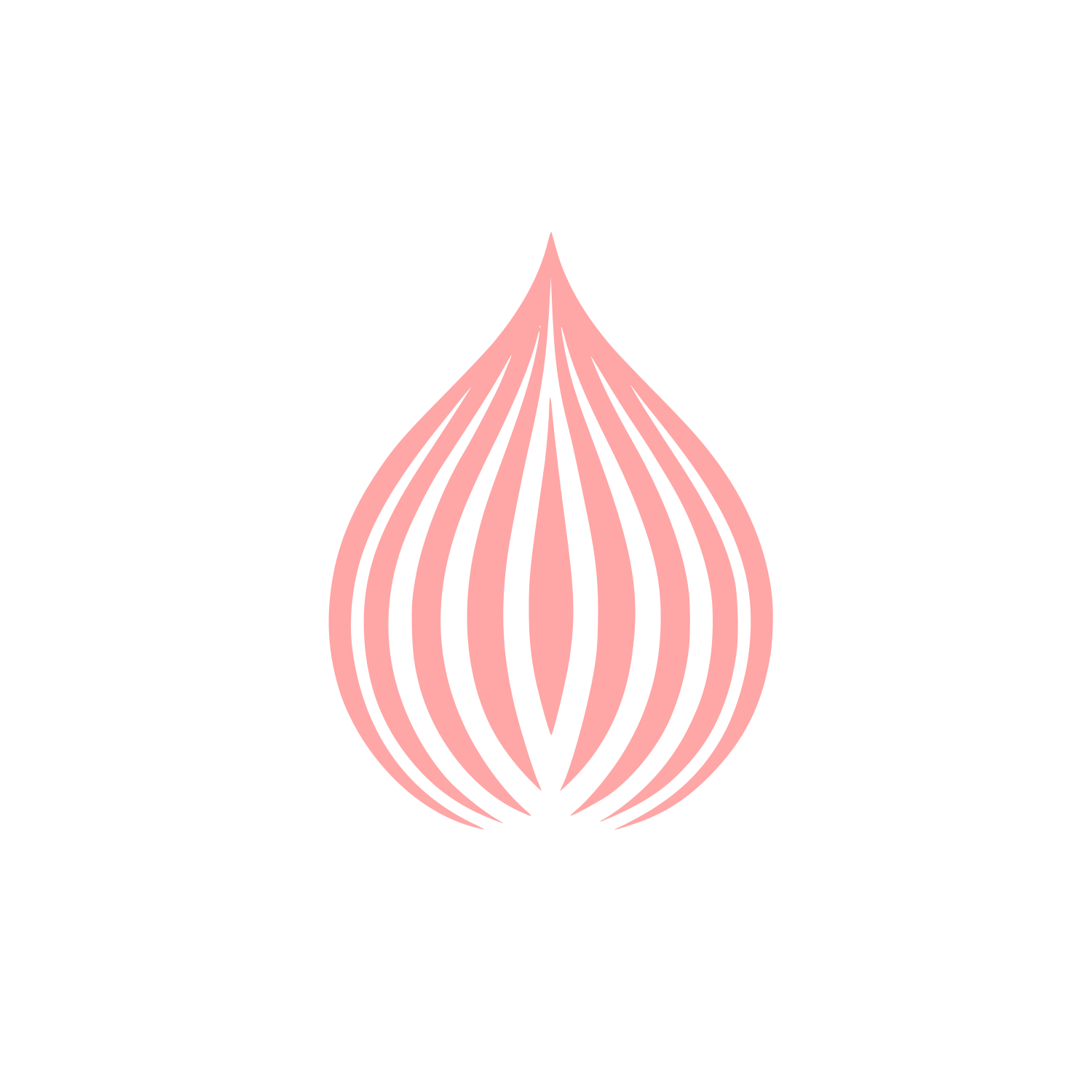 Teardrop Logo #ffa6a6