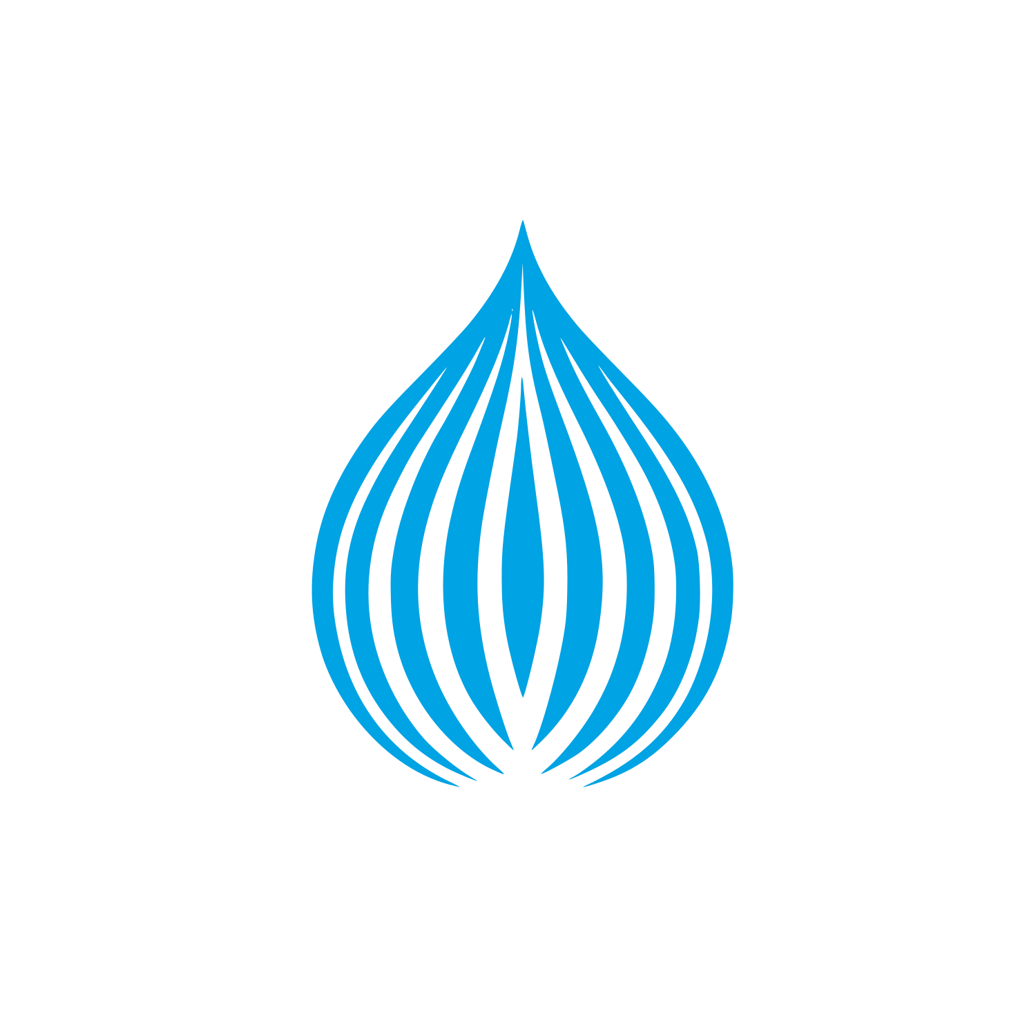 Teardrop Logo #00a3e4