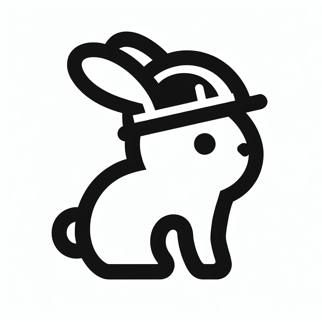 Rabbit with Hat Logo