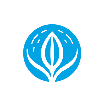 Seed Sprout Monoline Logo #00a3e4