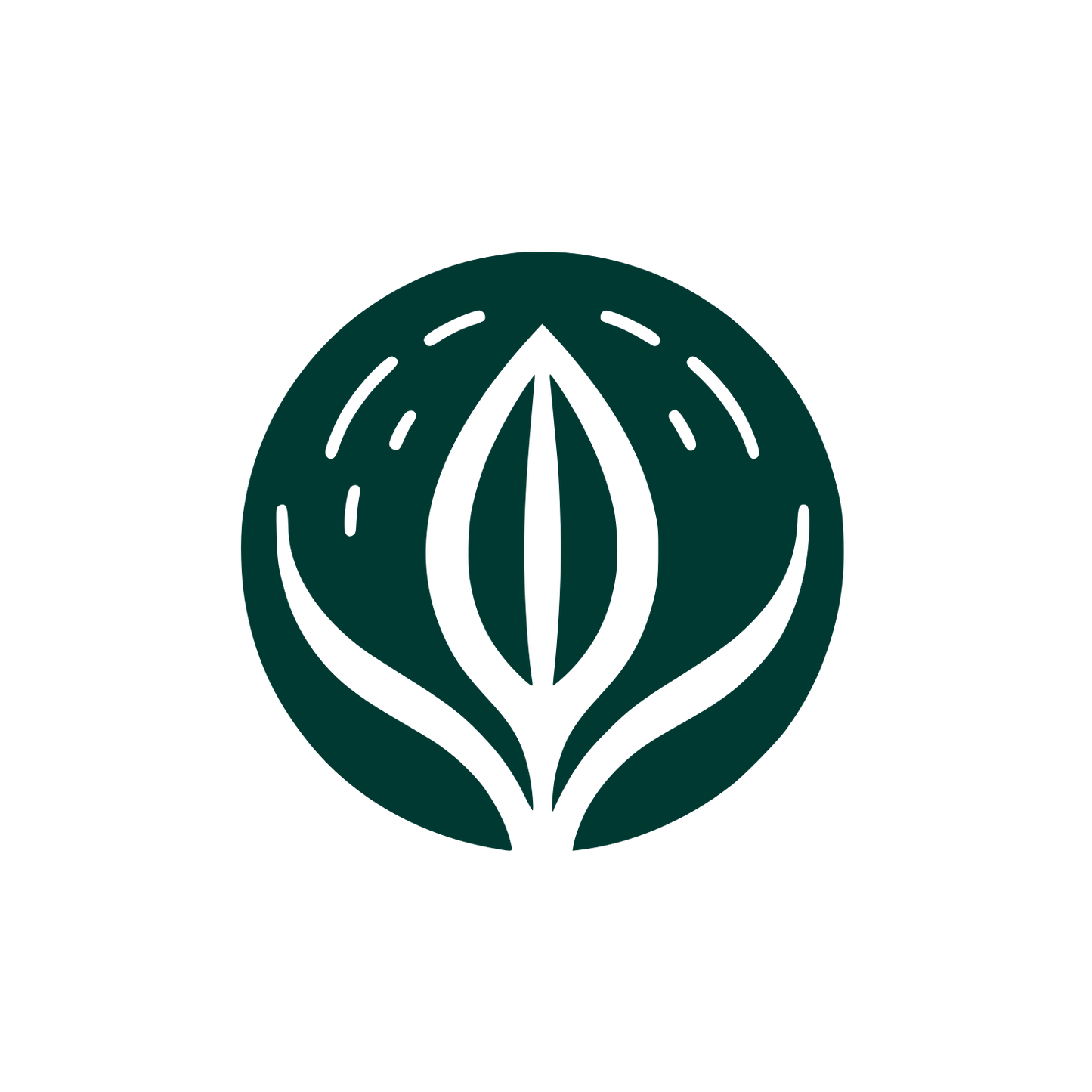 Seed Sprout Monoline Logo #003932