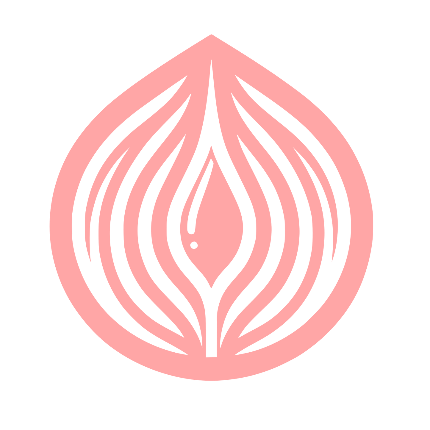 Abstract Onion Logo #ffa6a6