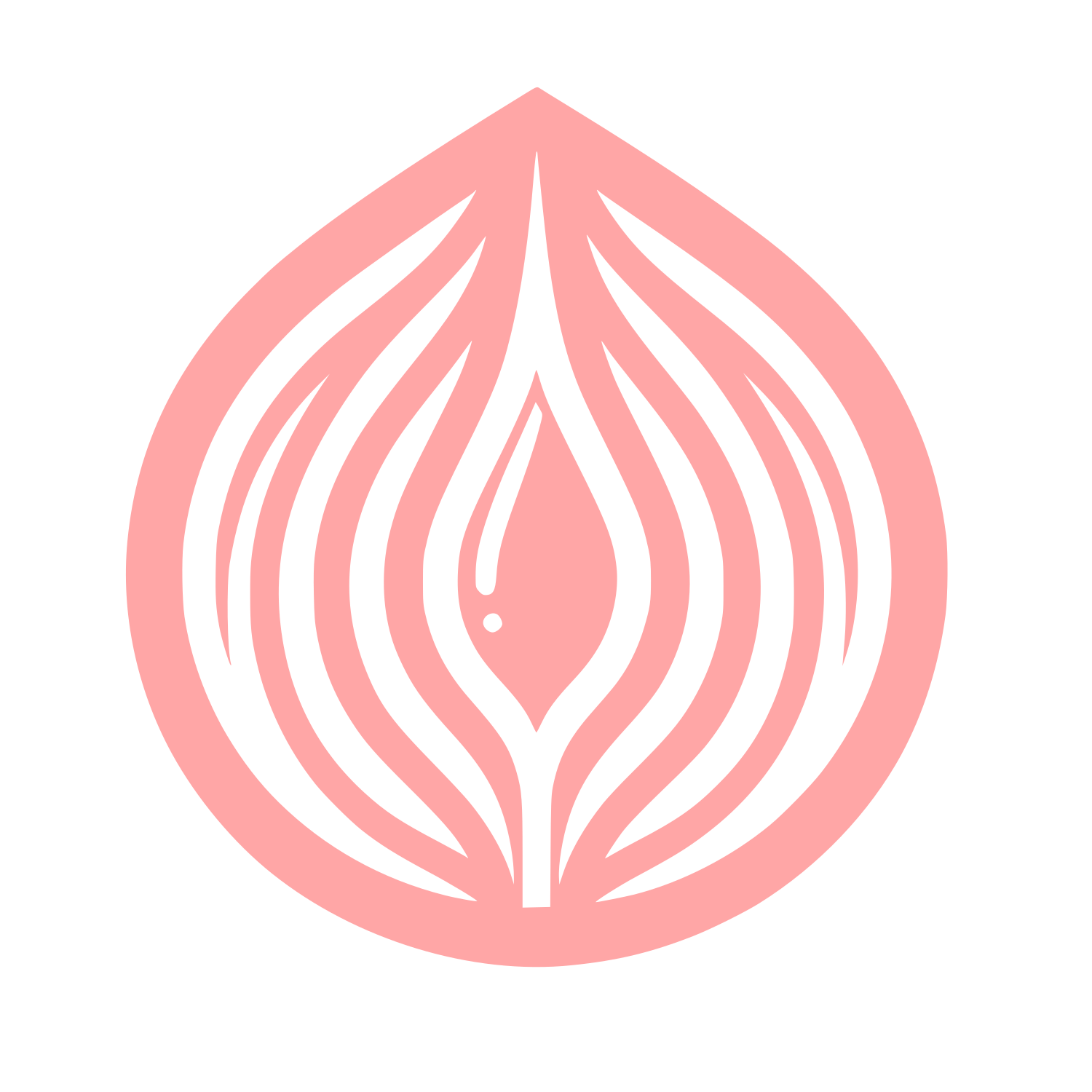 Abstract Onion Logo #ffa6a6