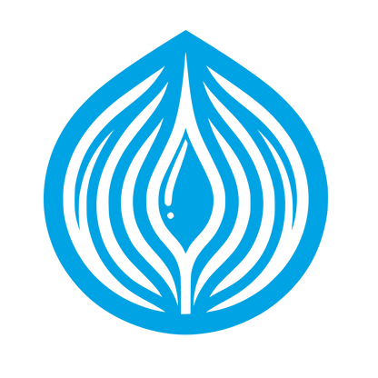 Abstract Onion Logo #00a3e4