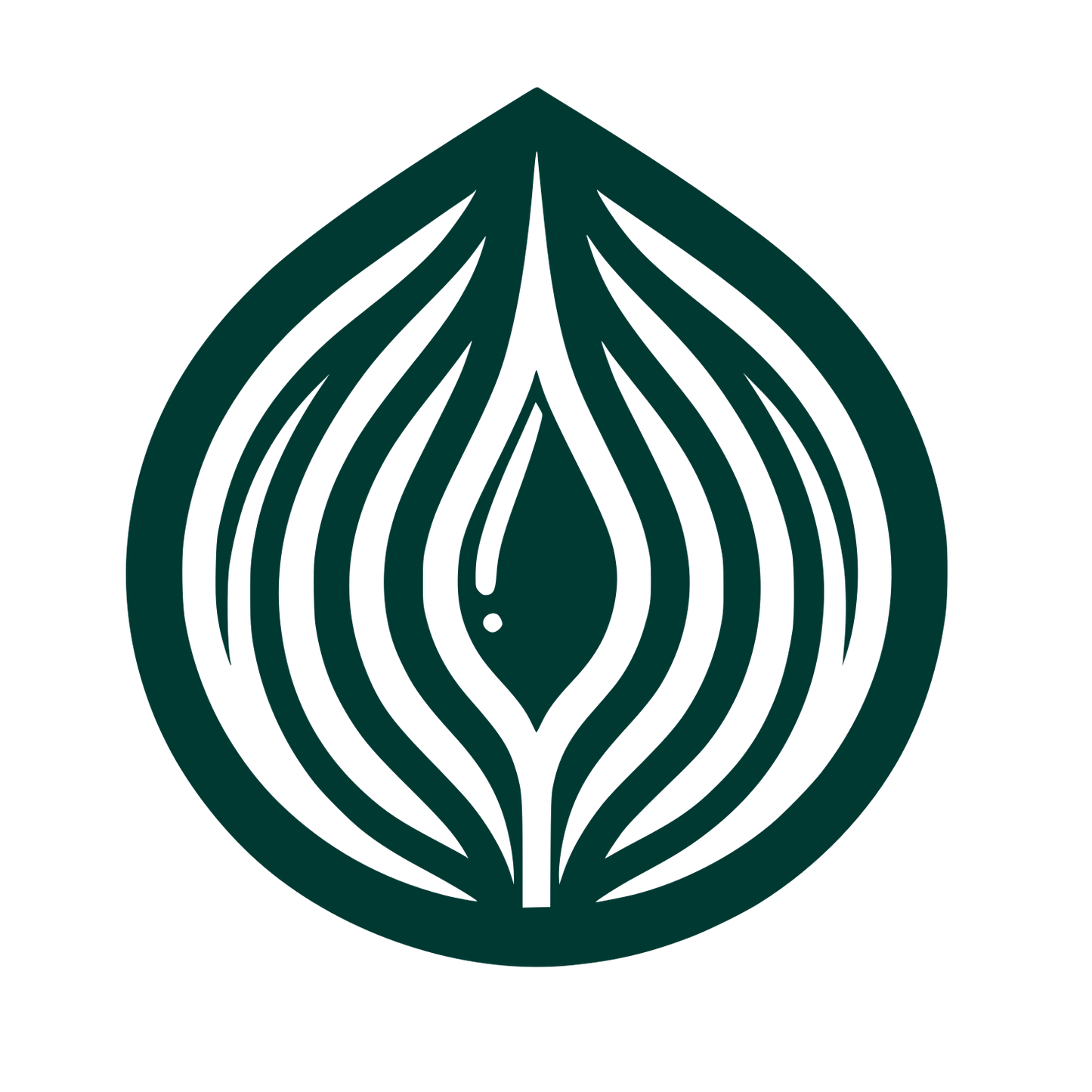 Abstract Onion Logo #003932