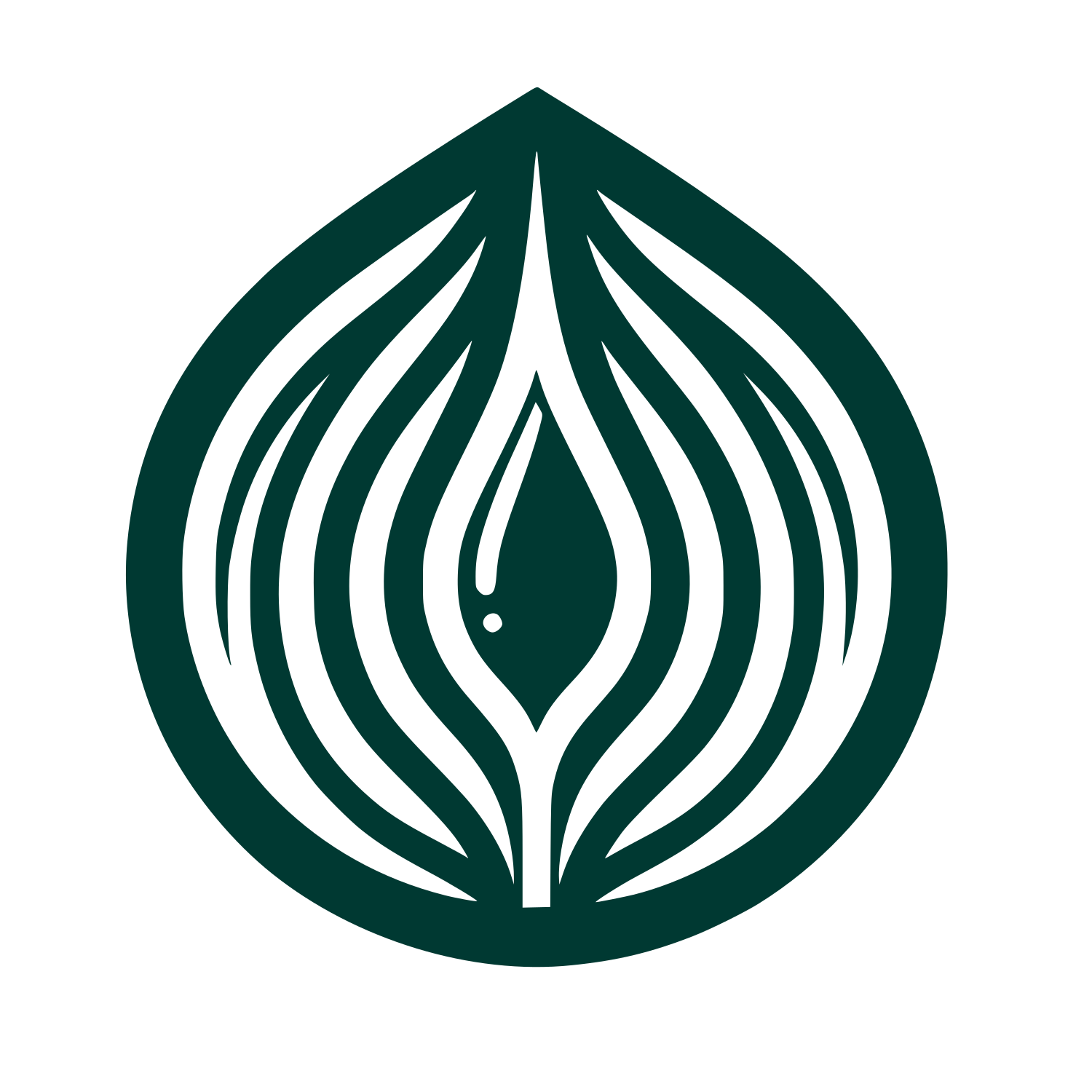Abstract Onion Logo #003932