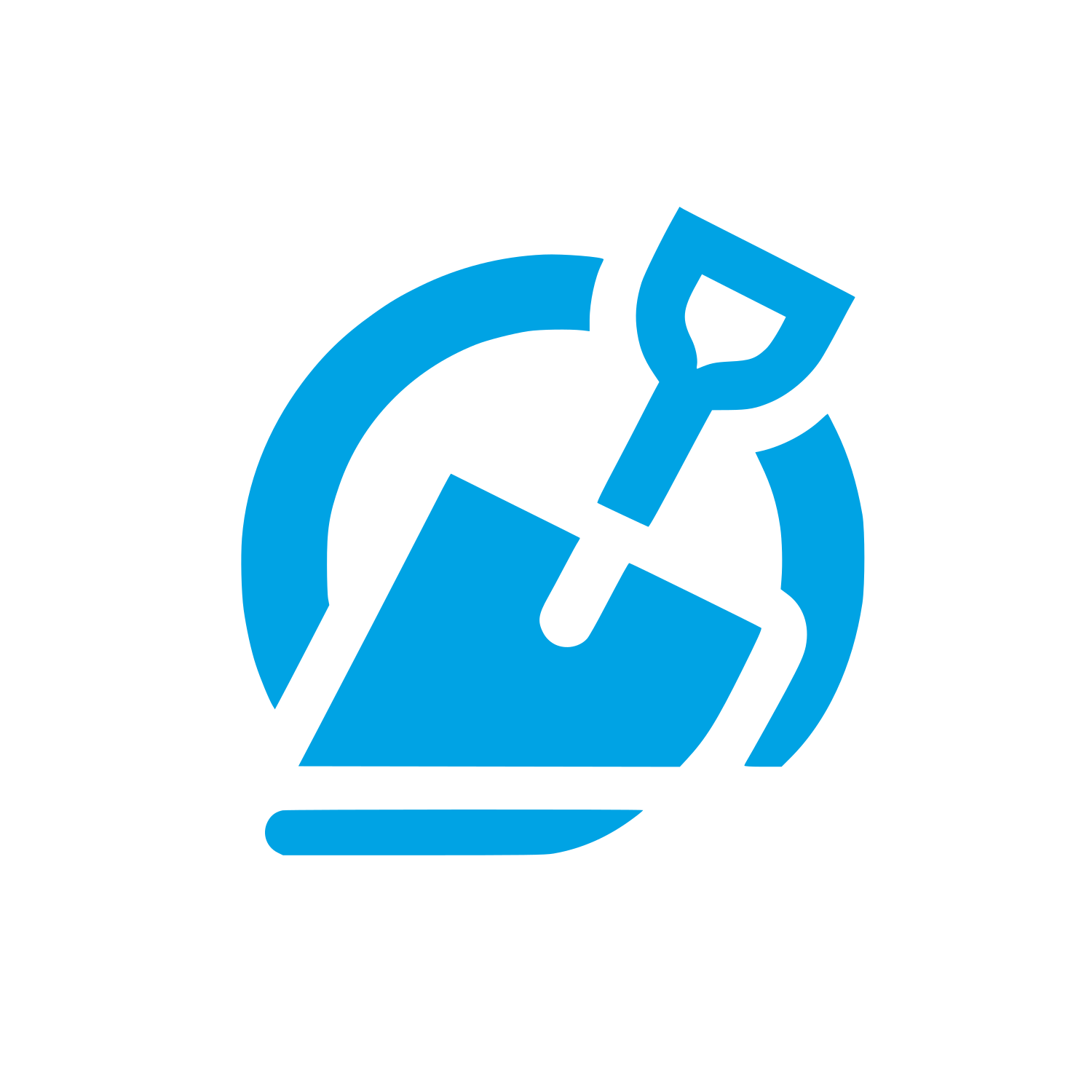 Construction Tools Logo #00a3e4