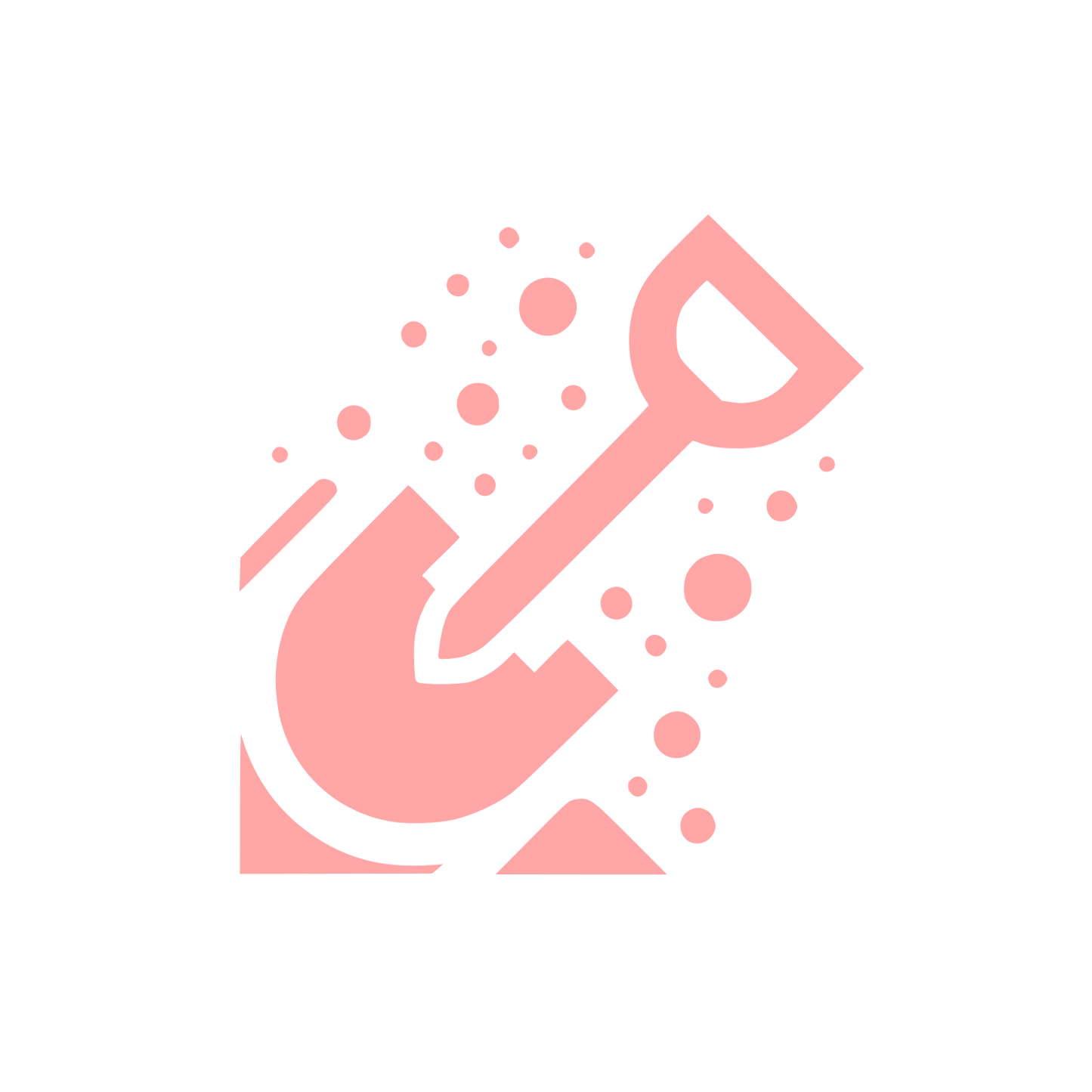 Digging Shovel Logo #ffa6a6