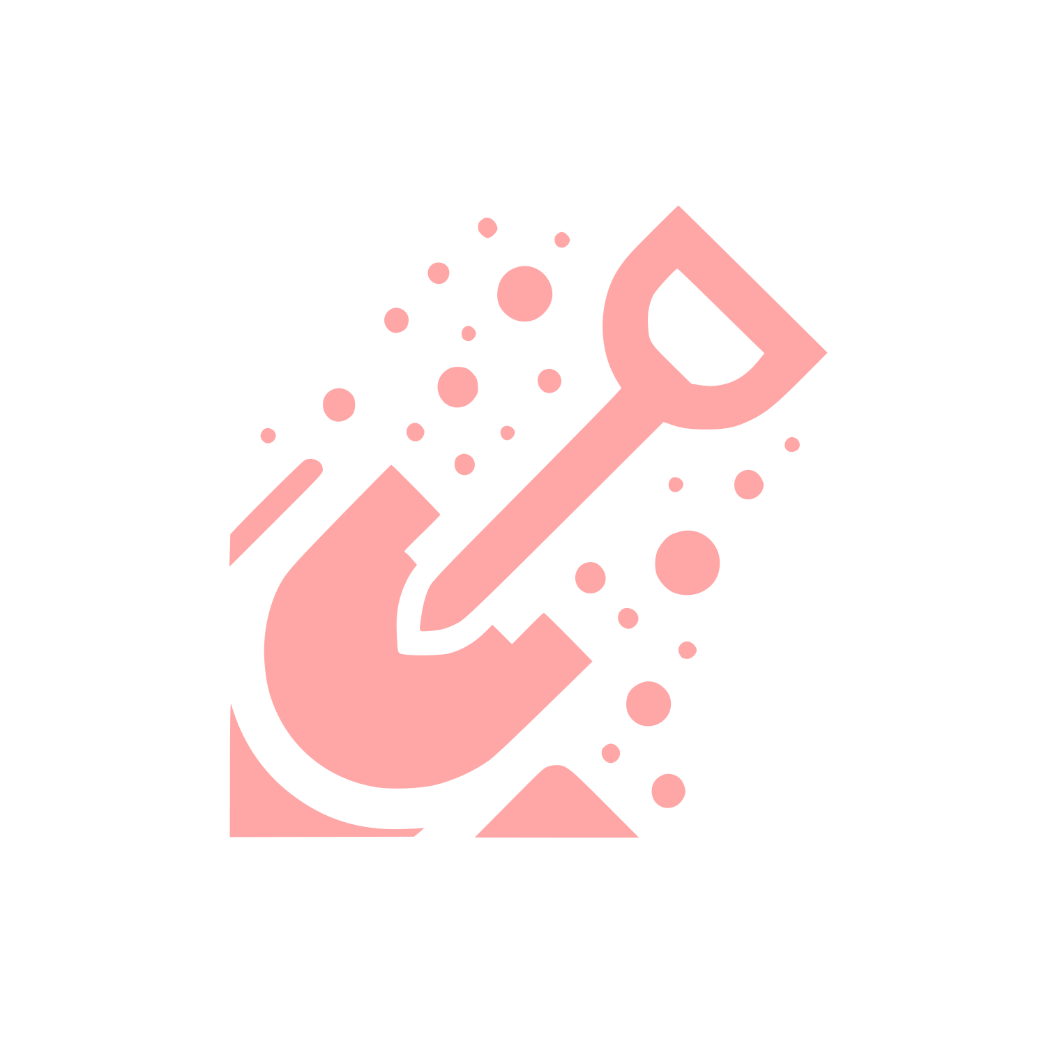 Digging Shovel Logo #ffa6a6