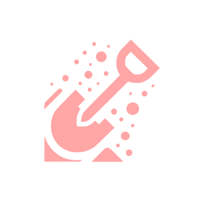 Digging Shovel Logo #ffa6a6