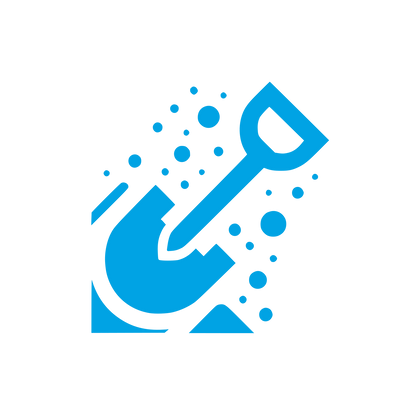 Digging Shovel Logo #00a3e4