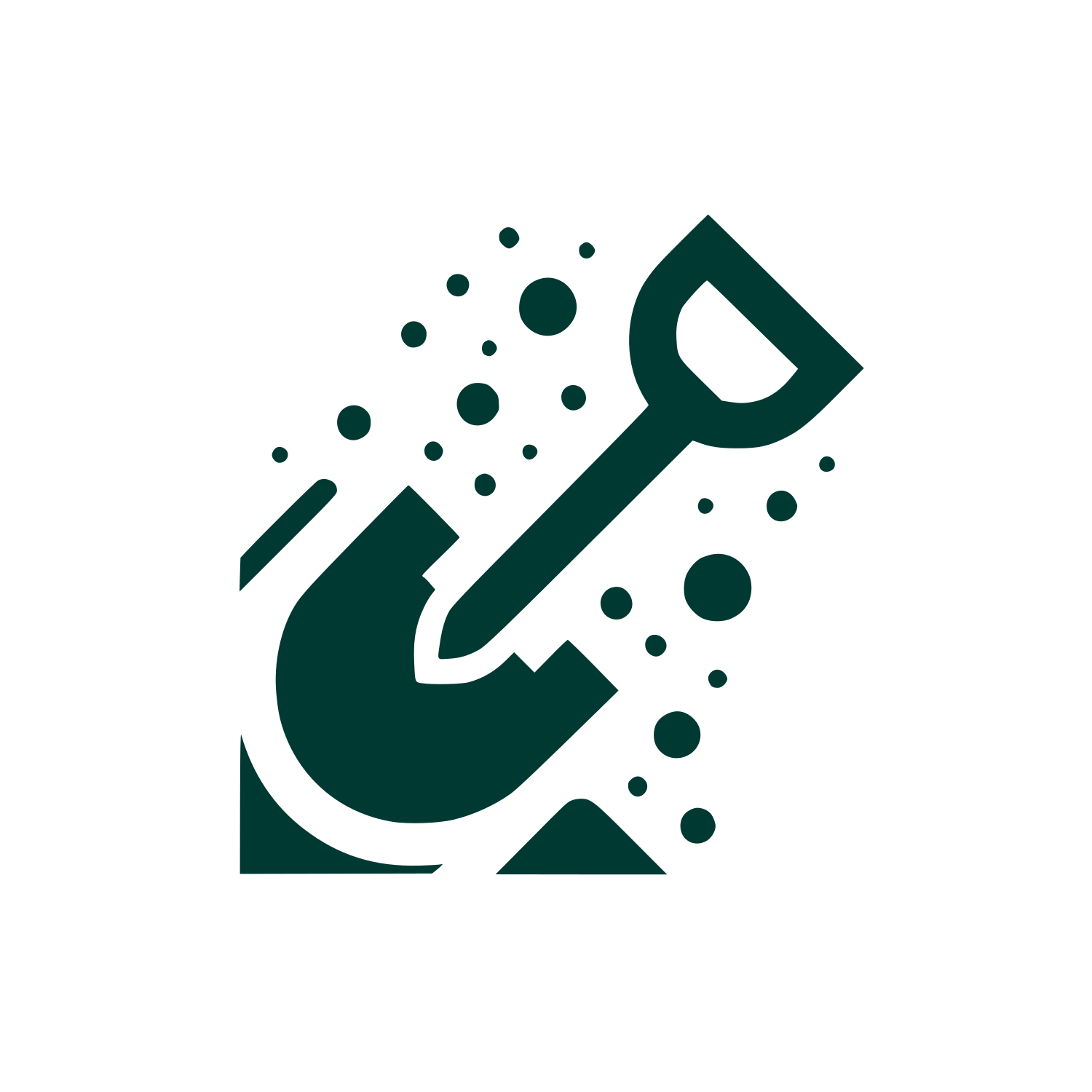 Digging Shovel Logo #003932