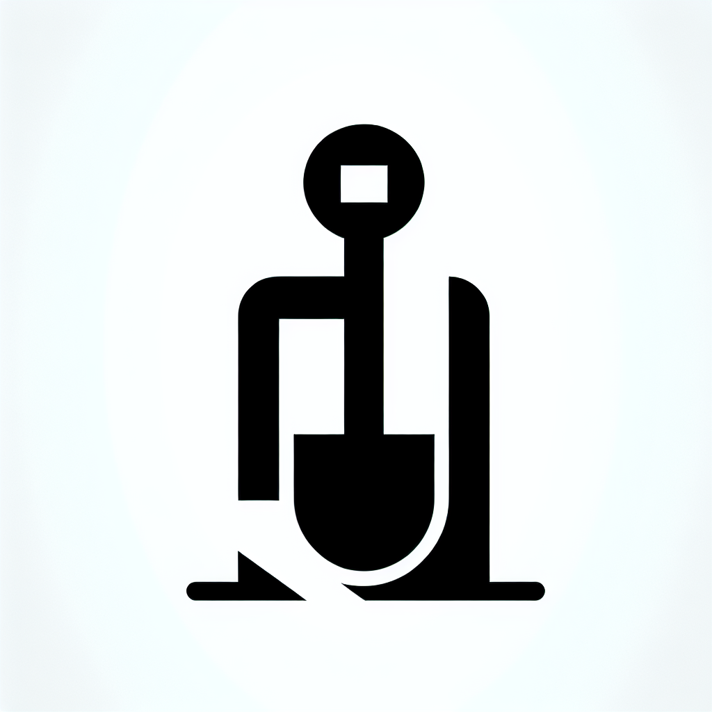 Abstract Shovel Logo