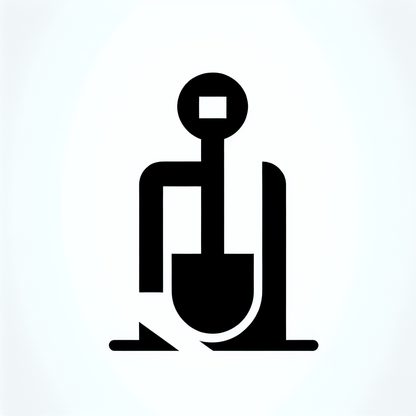 Abstract Shovel Logo
