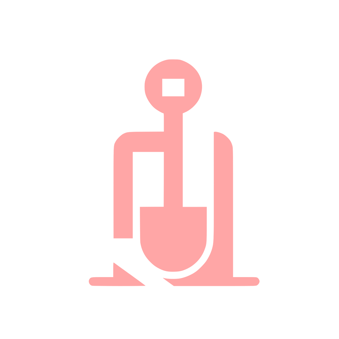 Abstract Shovel Logo #ffa6a6