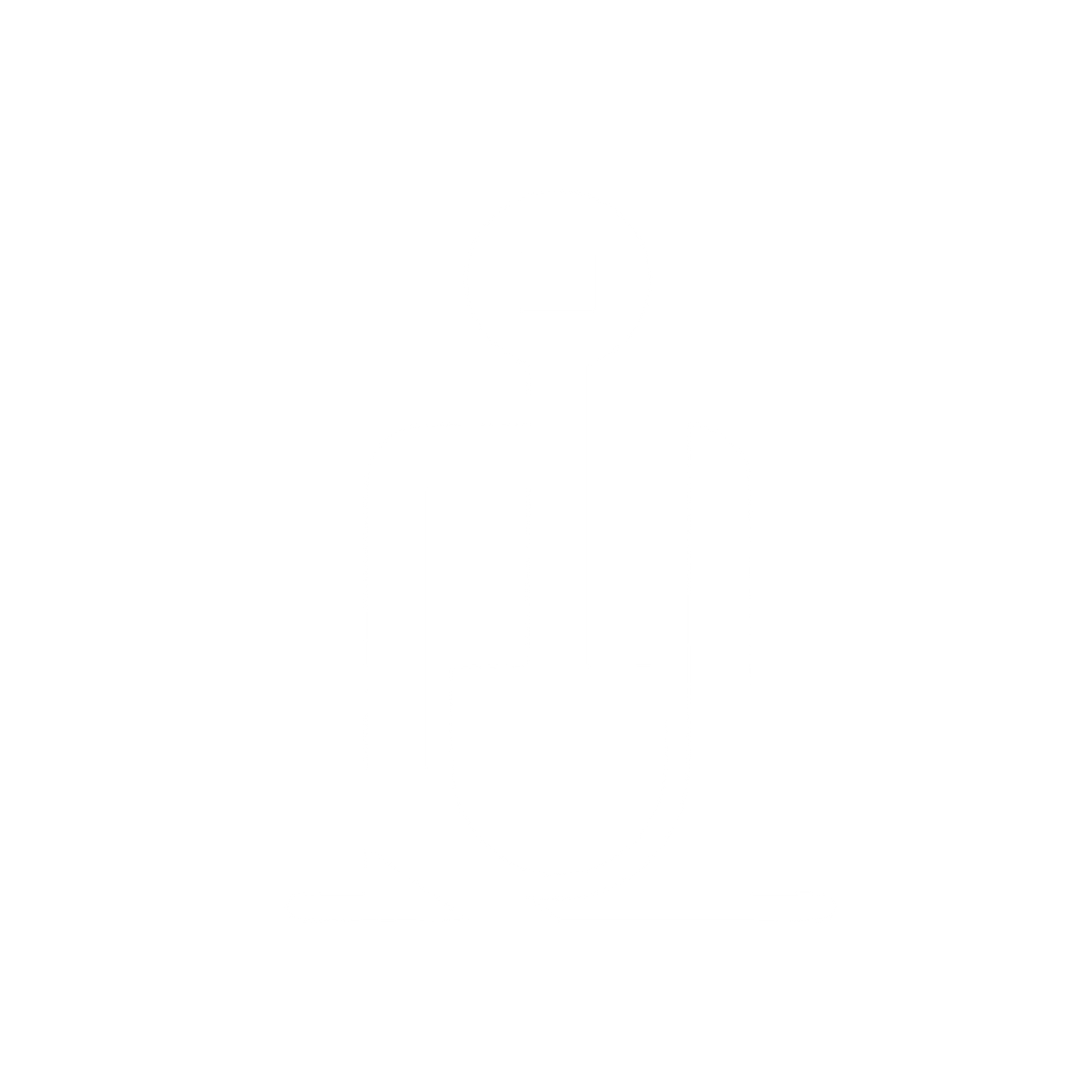 Abstract Shovel Logo #ffffff