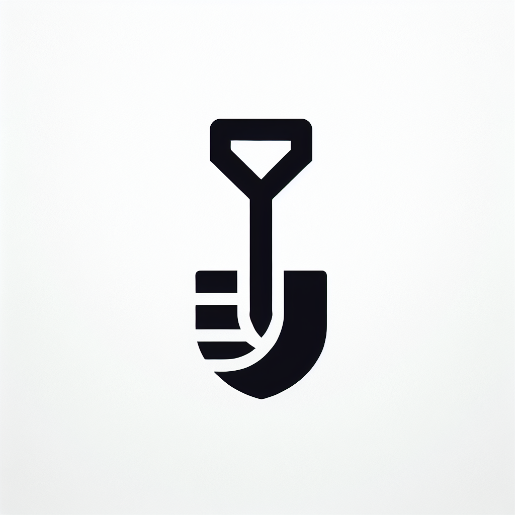 Black Shovel Logo