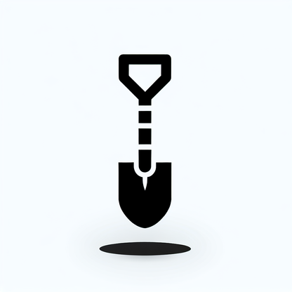 Shovel Symbol Logo