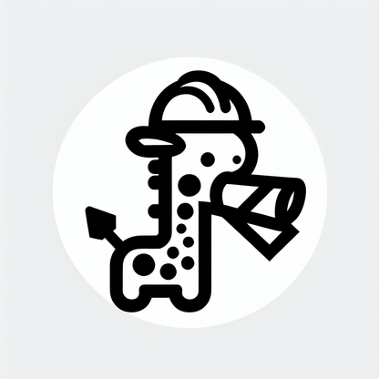 Giraffe in Hard Hat Logo