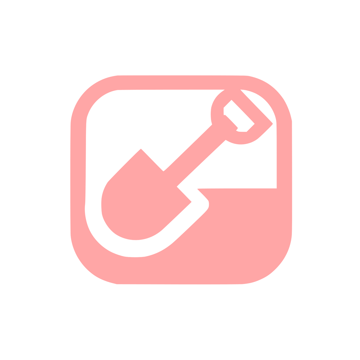 Shovel Graphic Logo #ffa6a6