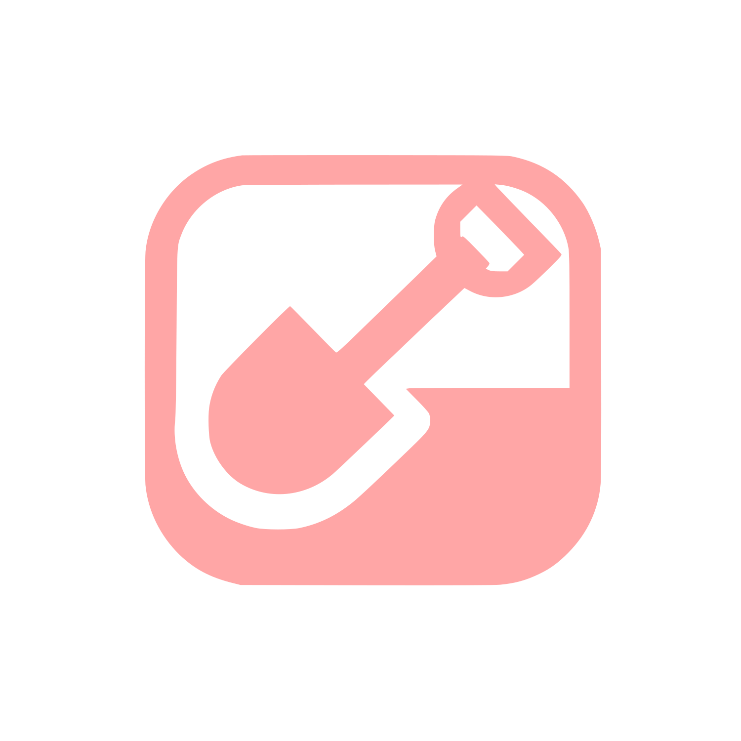 Shovel Graphic Logo #ffa6a6