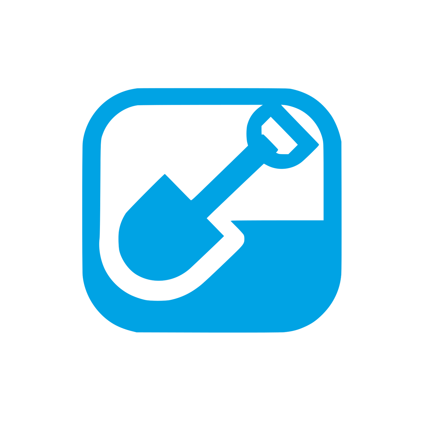 Shovel Graphic Logo #00a3e4