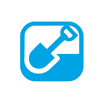 Shovel Graphic Logo #00a3e4