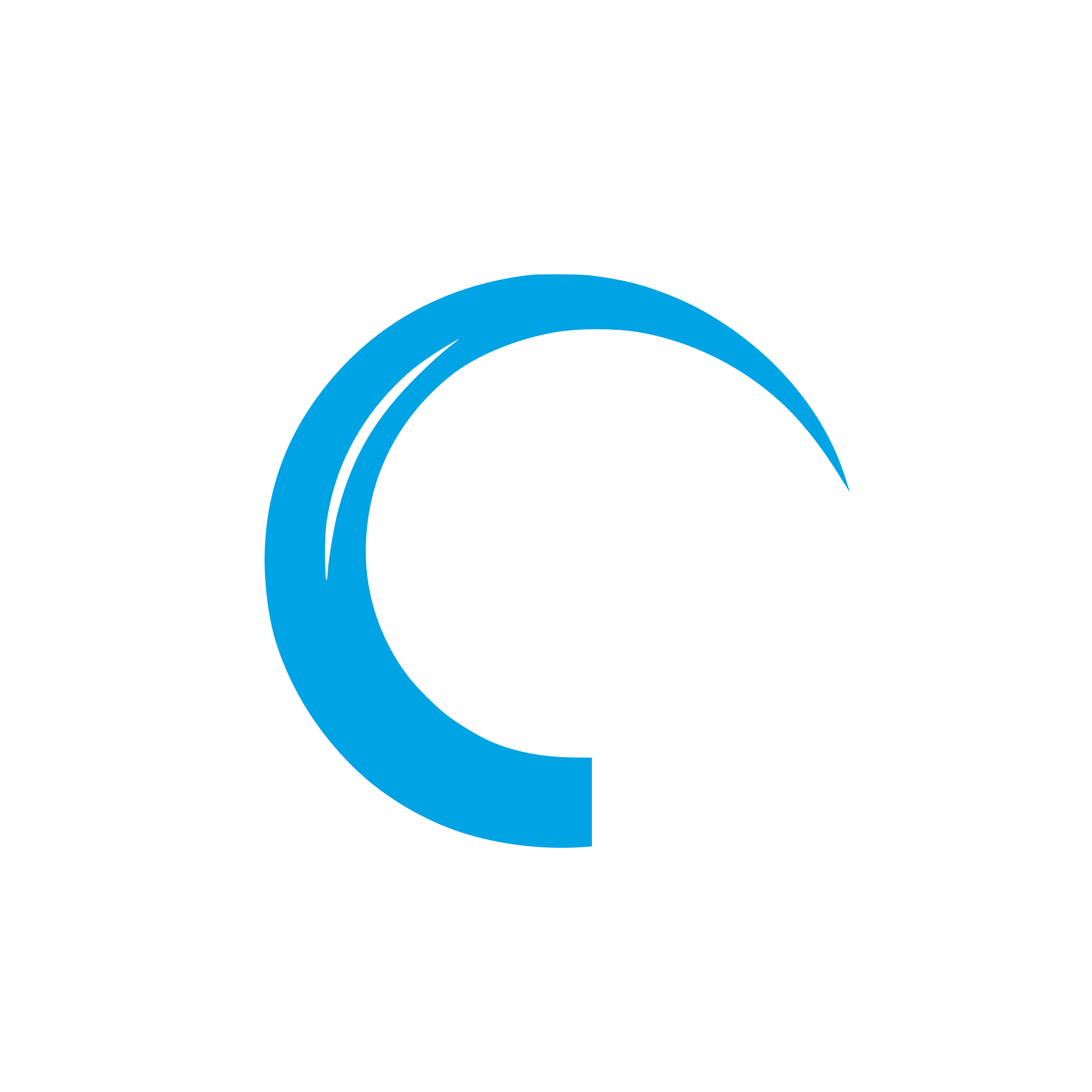 Crescent Logo #00a3e4