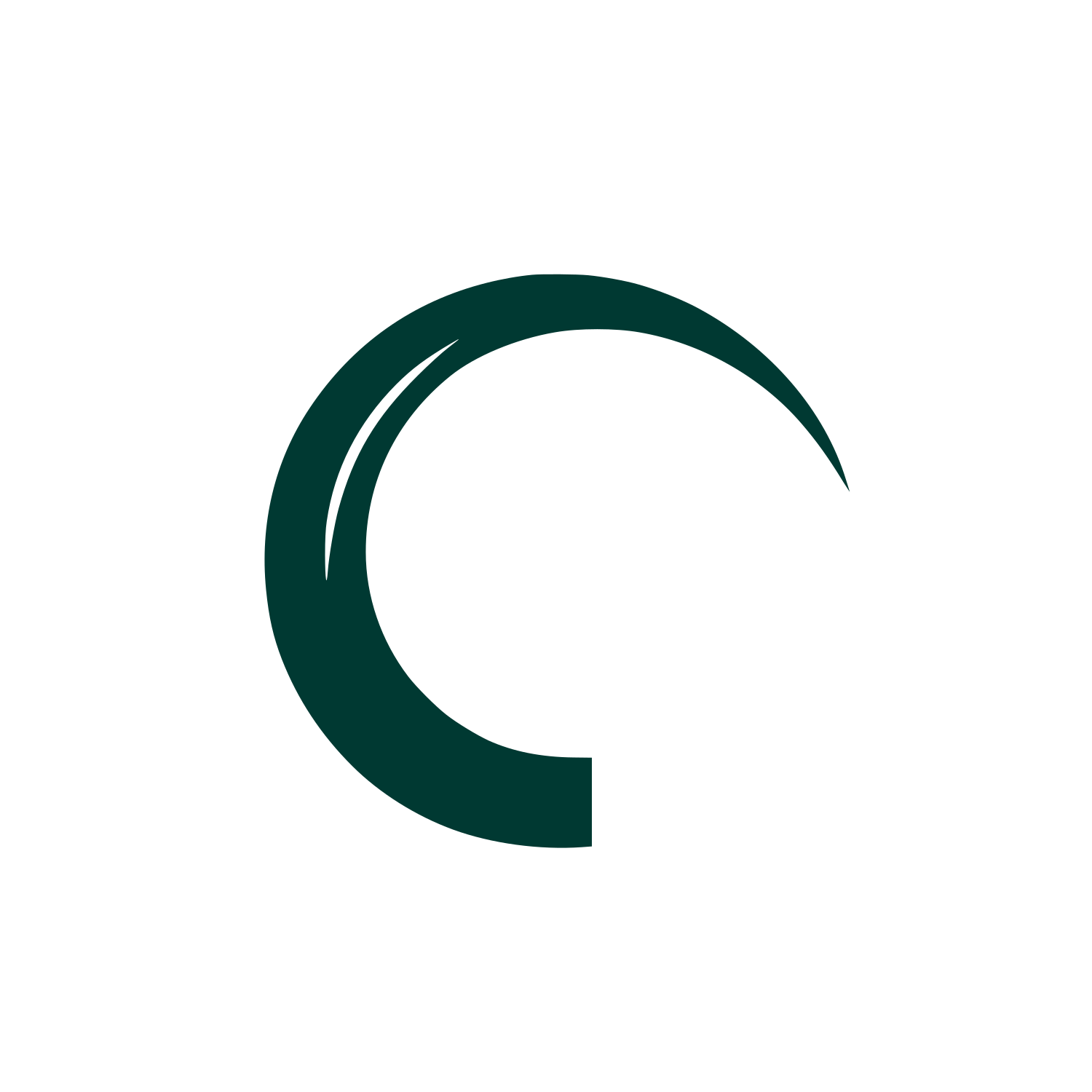 Crescent Logo #003932