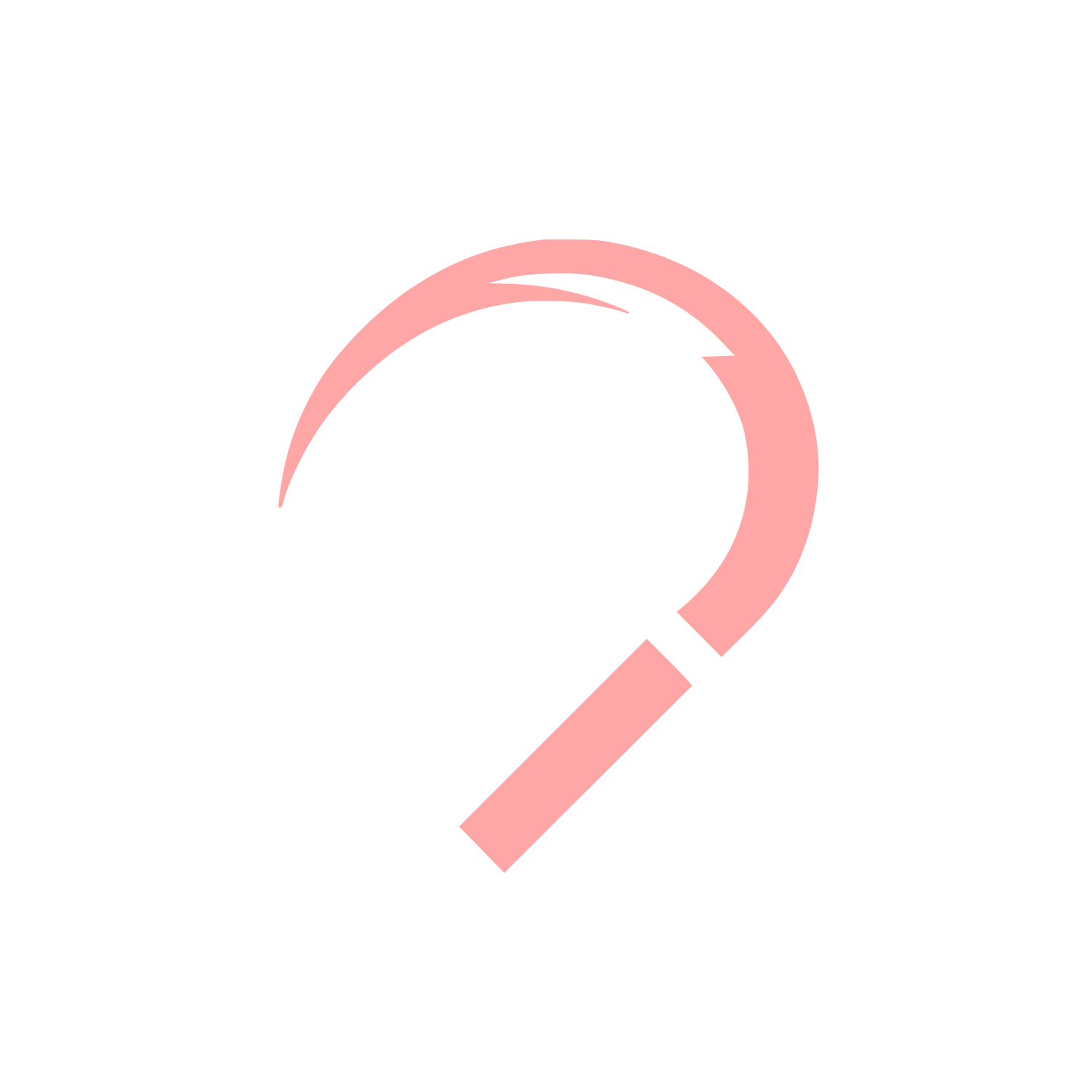 Sickle Curve Logo #ffa6a6