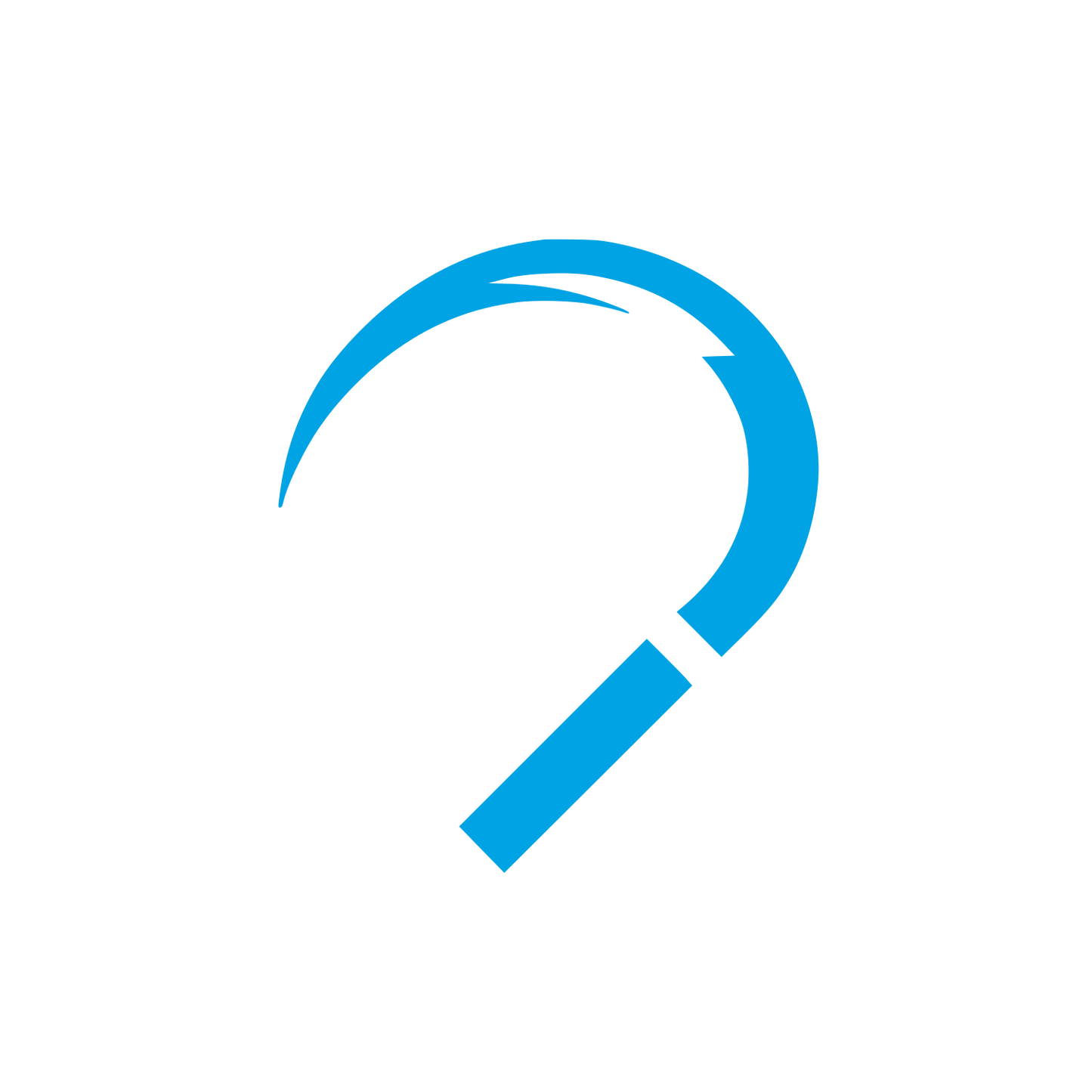 Sickle Curve Logo #00a3e4