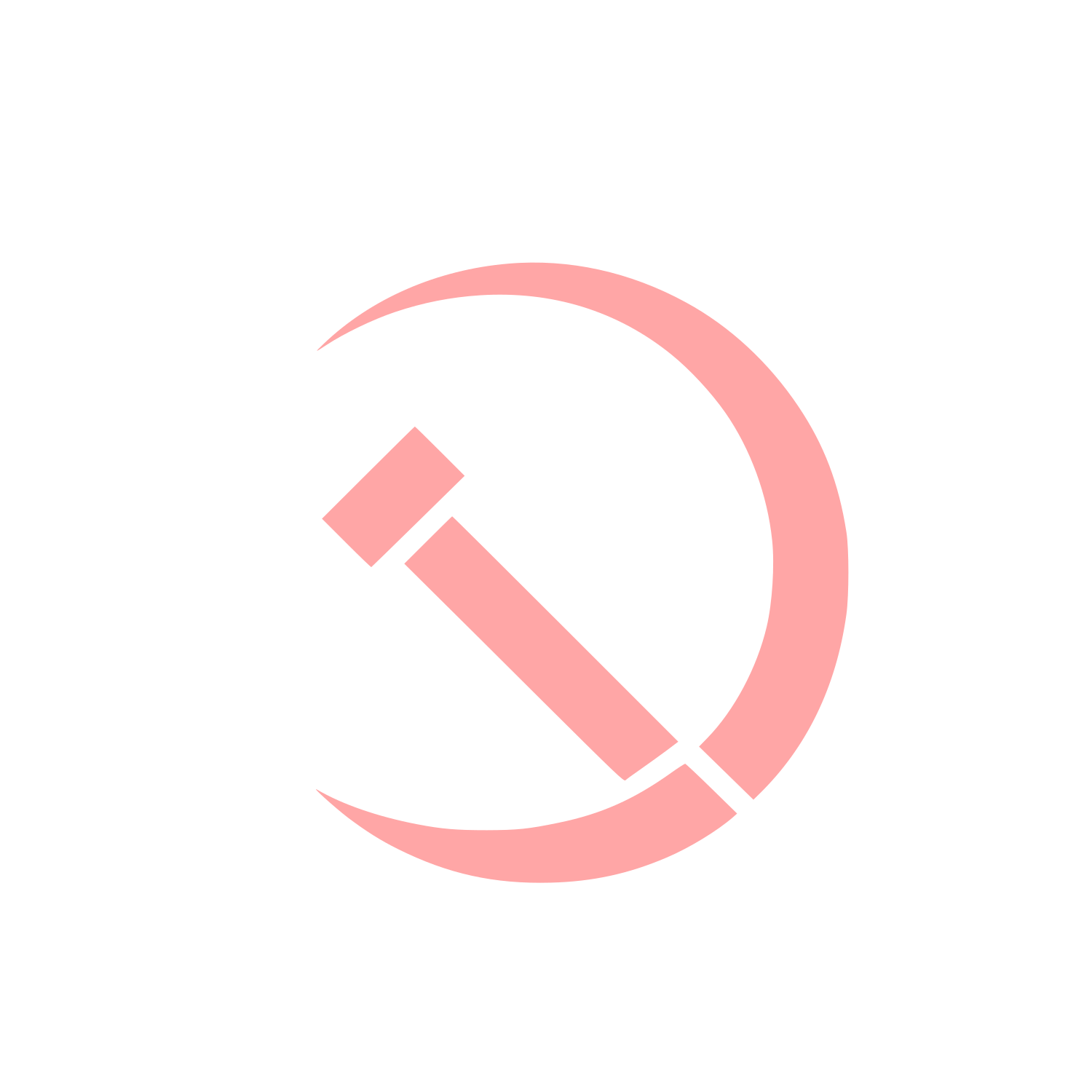 Sickle Hammer Logo #ffa6a6