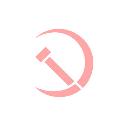 Sickle Hammer Logo #ffa6a6