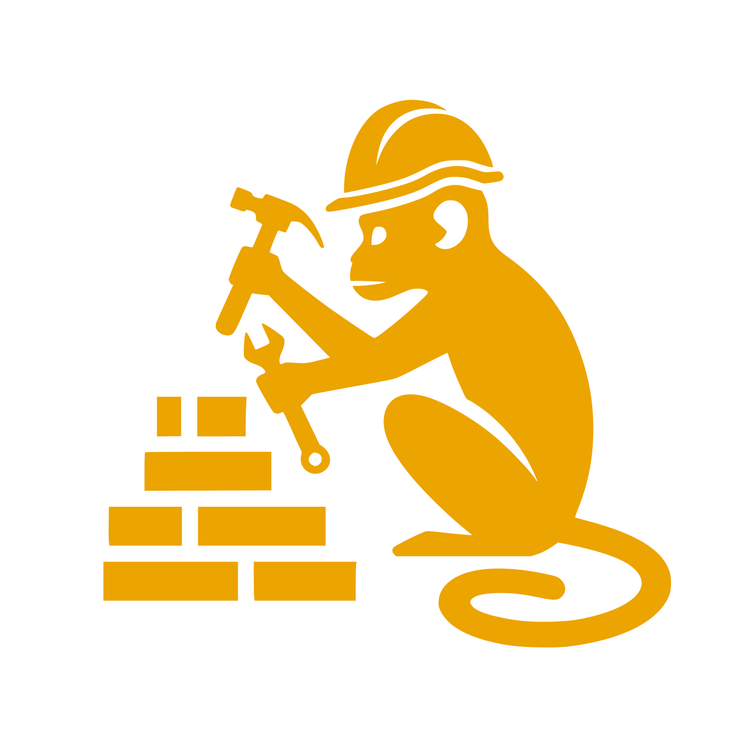 Monkey Builder Logo #ECA400
