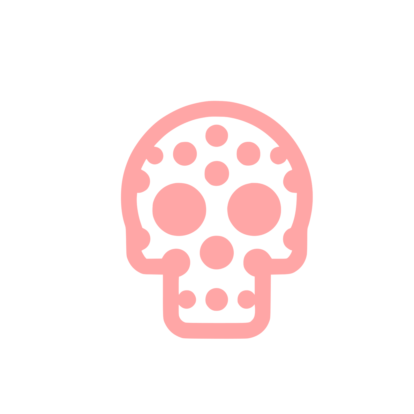 Skull Logo #ffa6a6