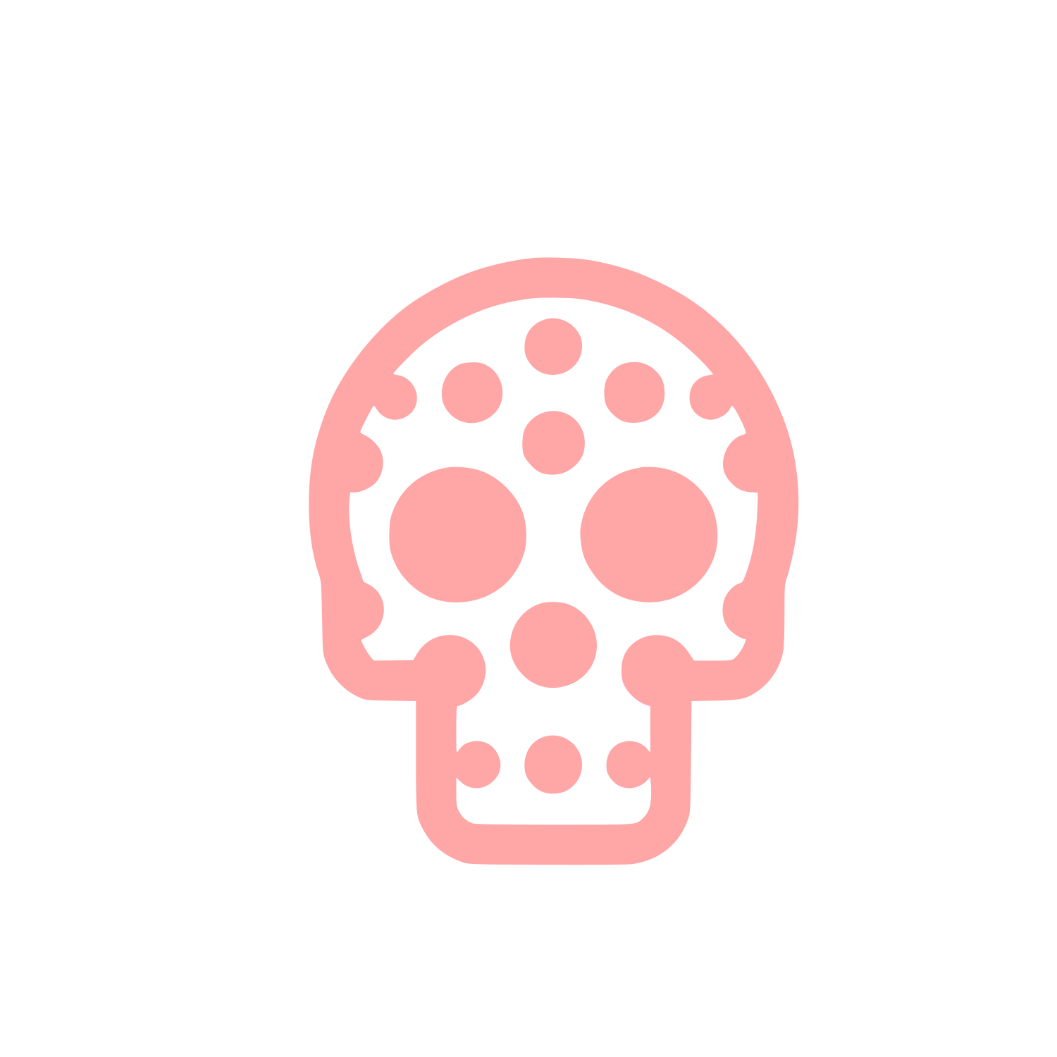Skull Logo #ffa6a6