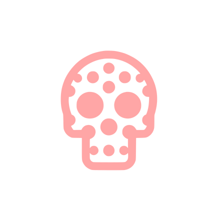 Skull Logo #ffa6a6