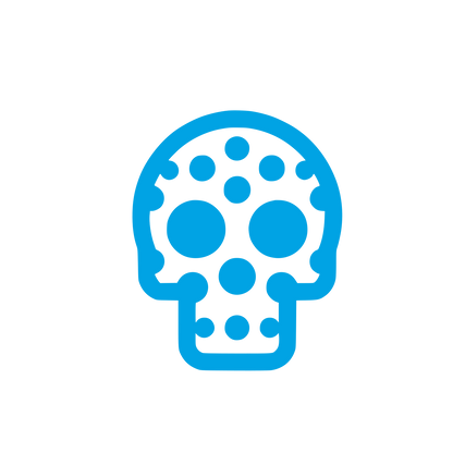 Skull Logo #00a3e4