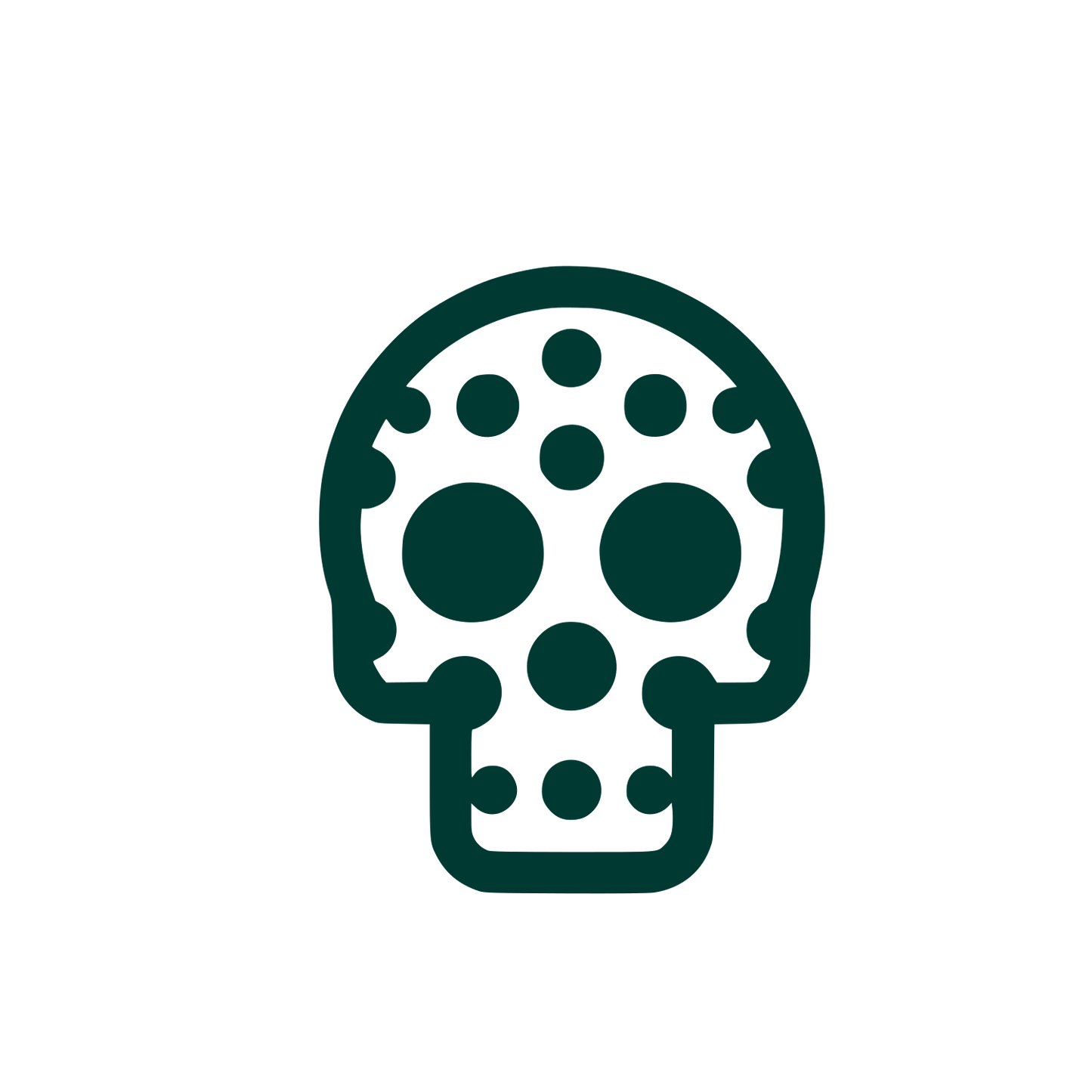 Skull Logo #003932