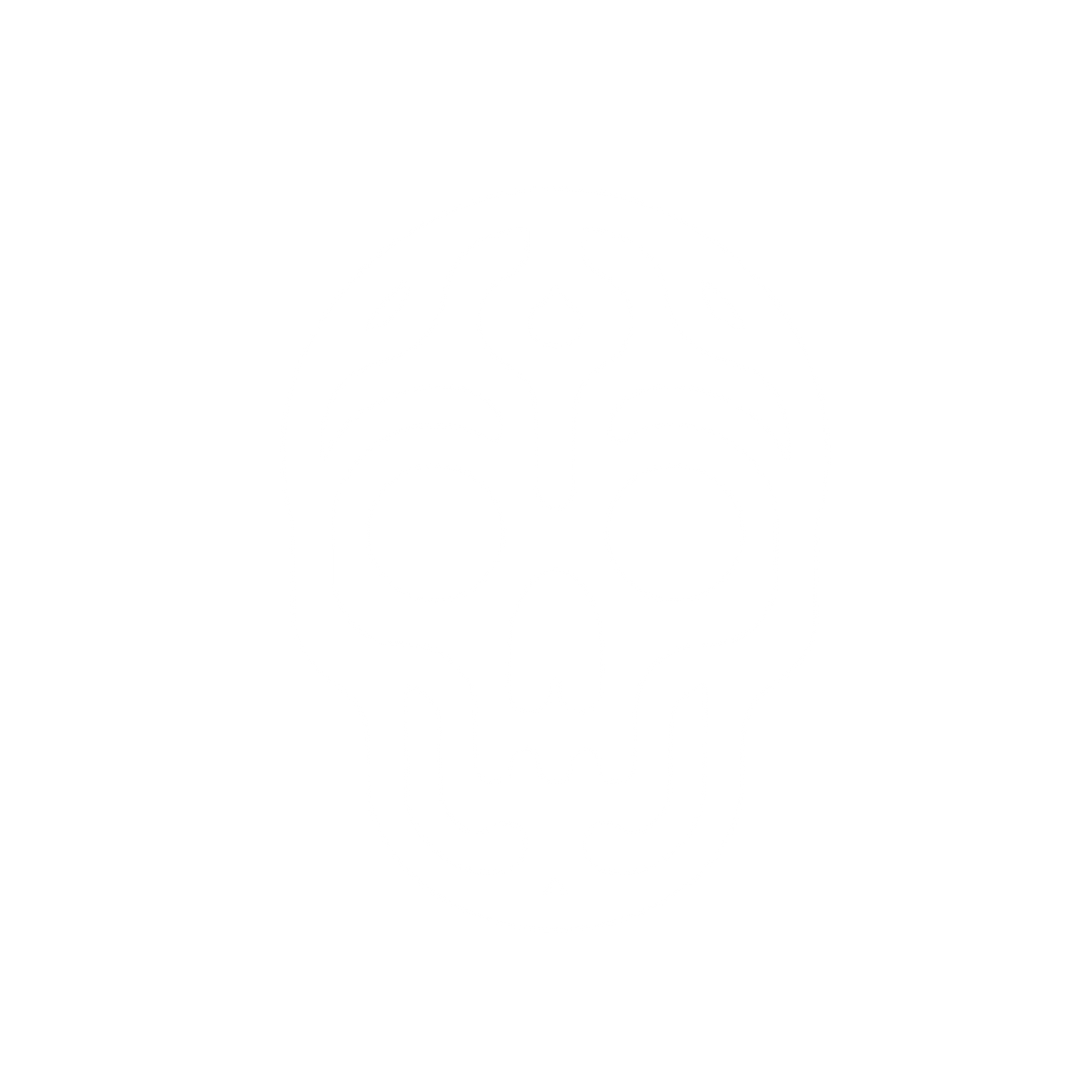 Decorative Skull Logo #ffffff